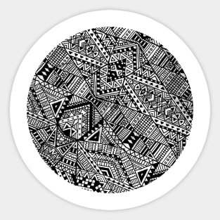 Geometric Jungle circle Sticker